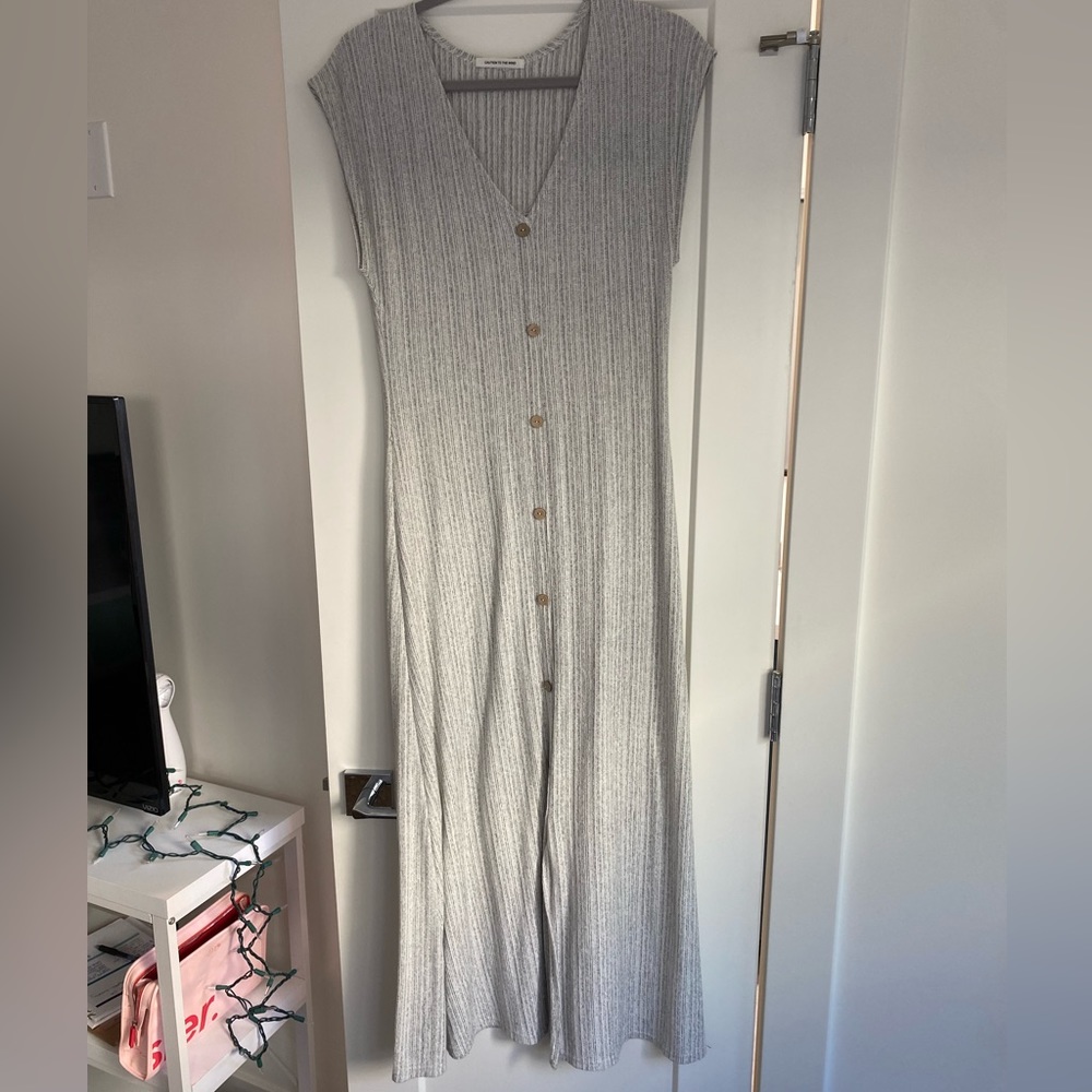 Button Maxi Dress